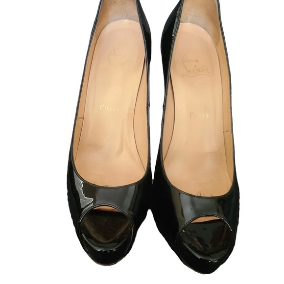 Authentic Christian Louboutin Very prive 120 black patent Size 38.5 - Picture 6 of 9